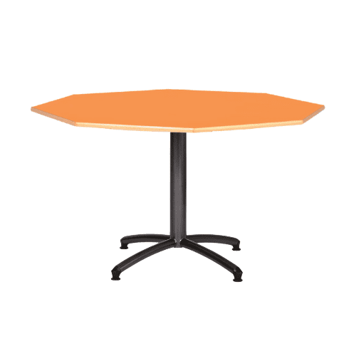 table octogonale avec pied central